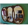 Image 1 : Ornate Triple Over Lapping Mirror 62"w x 40"h