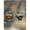 Image 1 : Sterling Silver RIngs 8.5g Size 8 & 9 is Multi Stone