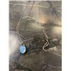 Image 2 : Sterling Silver Moonstone Necklace 4.8g 18 Inch