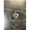 Image 1 : Sterling Silver Gold Plated Gemstone Heart 1.3g