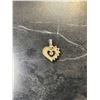 Image 2 : Sterling Silver Gold Plated Gemstone Heart 1.3g