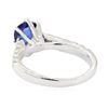 Image 3 : 1.99 ctw Sapphire and Diamond Ring - 14KT White Gold