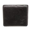 Image 1 : Louis Vuitton Black Taiga Leather Square Coin Case