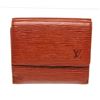 Image 1 : Louis Vuitton Red Epi Leather Elise Sarah Wallet