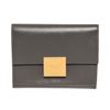 Image 1 : Yves Saint Laurent Grey Smooth Leather Tab Wallet