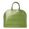 Image 1 : Louis Vuitton Vert Tonic Monogram Vernis Alma GM Bag