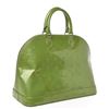 Image 2 : Louis Vuitton Vert Tonic Monogram Vernis Alma GM Bag