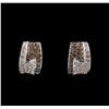 Image 1 : 14KT White Gold 1.45 ctw Diamond Earrings