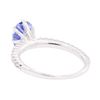 Image 3 : 1.28 ctw Tanzanite and Diamond Ring - 14KT White Gold