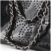 Image 4 : Chanel Black Patent Perforated Leather Triple CC Medium Tote Bag