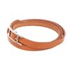Image 4 : Hermes Brown Leather Hapi 15cm Bracelet
