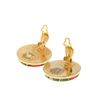 Image 2 : Hermes Gold Silk Clip-on Earrings