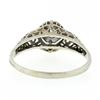 Image 6 : Antique art deco period 18k White Gold .18 ctw Diamond Solitaire Filigree Engage