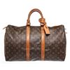 Image 1 : Louis Vuitton Brown Monogram Canvas Keepall 45cm Travel Bag