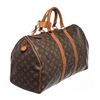 Image 3 : Louis Vuitton Brown Monogram Canvas Keepall 45cm Travel Bag