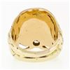 Image 7 : Mens Antique Art Nouveau 14k Two Tone Gold Masonic Round Diamond Dual Nymph Ring