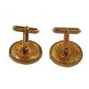 Image 2 : Chanel Antiqued Gold-tone Round CC Cufflinks