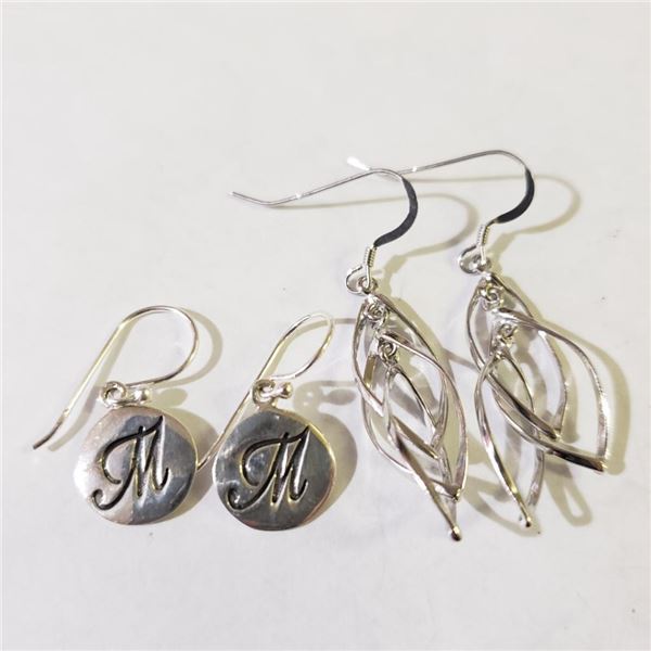 Silver Lot Of 2 Earrings (~Size 0) (~length 0 inches) (~weight 4.53g), Suggested Retail Value $100