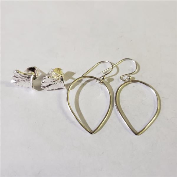 Silver Lot Of 2 Earrings (~Size 0) (~length 0 inches) (~weight 4.33g), Suggested Retail Value $80