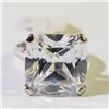 Image 1 : Silver Cubic Zirconia Ring (~Size 7)(Ring is resizable for $40) (~length 0 inches) (~weight 8.51g), 