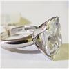 Image 2 : Silver Cubic Zirconia Ring (~Size 7)(Ring is resizable for $40) (~length 0 inches) (~weight 8.51g), 