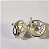 Image 2 : Silver Cubic Zirconia Earrings (~Size 0) (~length 0 inches) (~weight 3.36g), Suggested Retail Value 