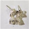 Image 1 : Silver Cubic Zirconia Earrings (~Size 0) (~length 0 inches), Suggested Retail Value $80
