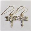Image 2 : 10K Yellow Gold Cubic Zirconia Earrings & Pendant Set (~Size 0) (~length 0 inches), Suggested Retail