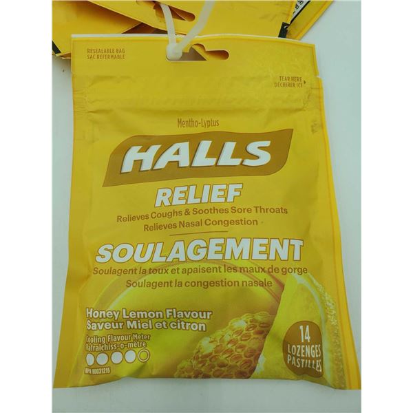 Halls Relief Honey Lemon Flavour (14 x 6)