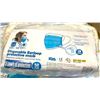 Image 1 : Razor 3 Ply BFE95% ear loop face masks CASE LOT of 2500 packaged (50 /pack x 50 unit/case)