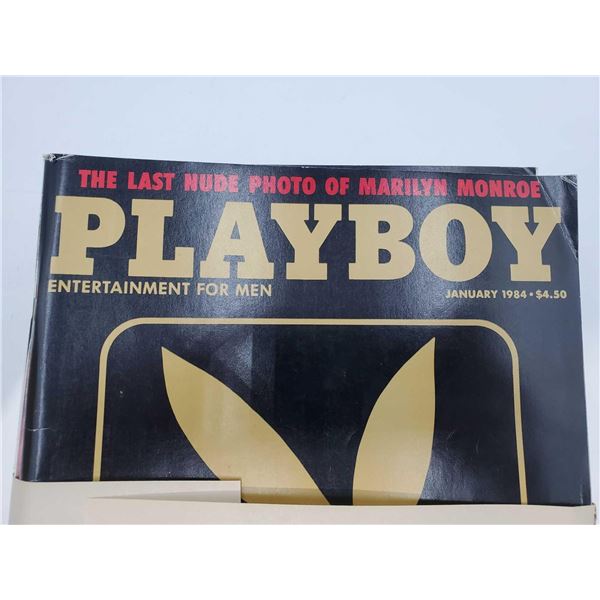 Vintage Complete Year of 1984 Playboy Magazines Very Good Condition 30th Anniversary Issue (Last Mar