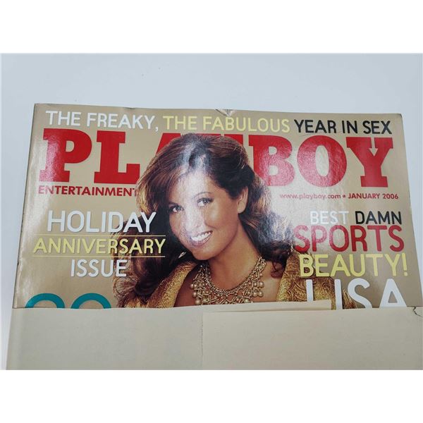 Vintage Complete Year of 2006 Playboy Magazines In Very Good Condition (Lot Of 12)