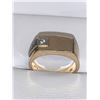 Image 1 : Gents 10K Gold & Diamond ring- theft recovery no appraisal 7.4grams