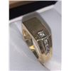 Image 2 : Gents 10K Gold & Diamond ring- theft recovery no appraisal 7.4grams