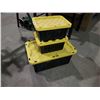 Image 1 : Lot of 3 Plastic Totes