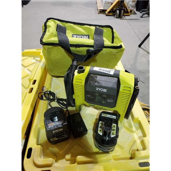Ryobi Lythium 18V Inflator/Deflator kit with charger