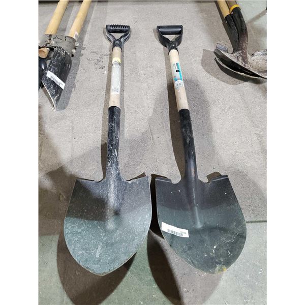 Lot of 2 Round Point Shovels