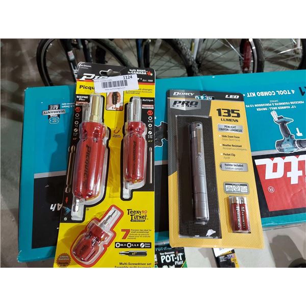 Lot of Screwdrivers and Penlight