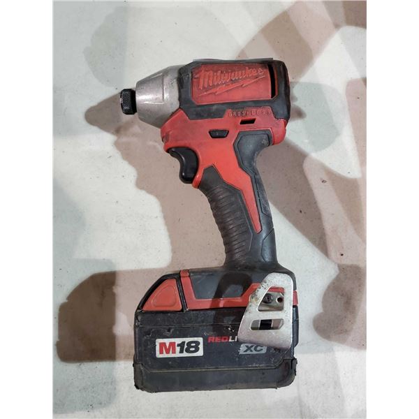 Milwaukee M18 Redlithium Impact Driver with battery