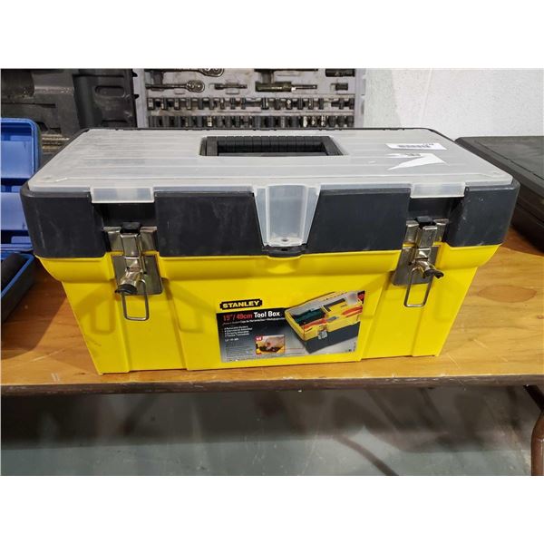Stanley 19in Tool Box and Tools