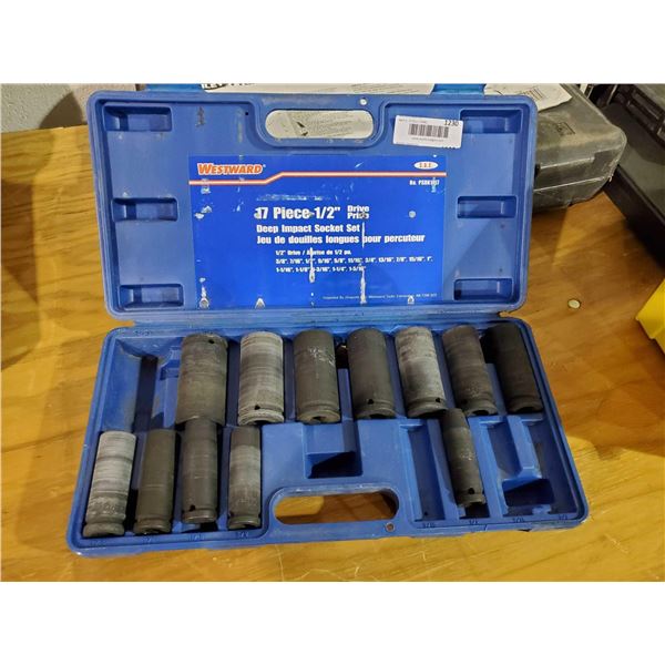 Westward  1/2in Deep Impact Socket Set
