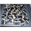 Image 1 : Big Lot of Fuji Green Push Button #AH25-F