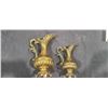 Image 8 : TWO BRASS VASES/CRAVAS MADE IN ITALY. 12" AND 10" TALL