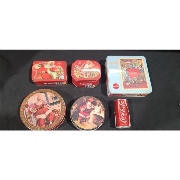LOT OF COCA COLA TINS