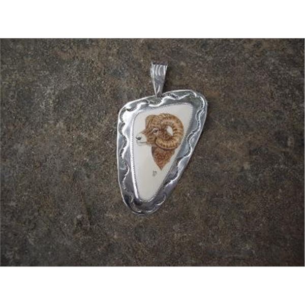 Bighorn Sheep Necklace Pendant
