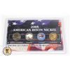 Image 1 : #159 AMERICAN BISON NICKEL 2005