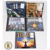 Image 1 : #687 LOT OF 5 VINTAGE PC GAMES LORDS OF MAGIC