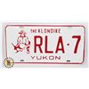 Image 1 : #887 THE KLONDIKE YUKON RLA-7 LICENSE PLATE