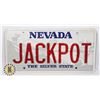Image 1 : #905   U.S.A. LICENCE PLATE NEVADA JACKPOT