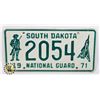 Image 1 : #909  U.S.A. LICENCE PLATE SOUTH DAKOTA NATIONAL